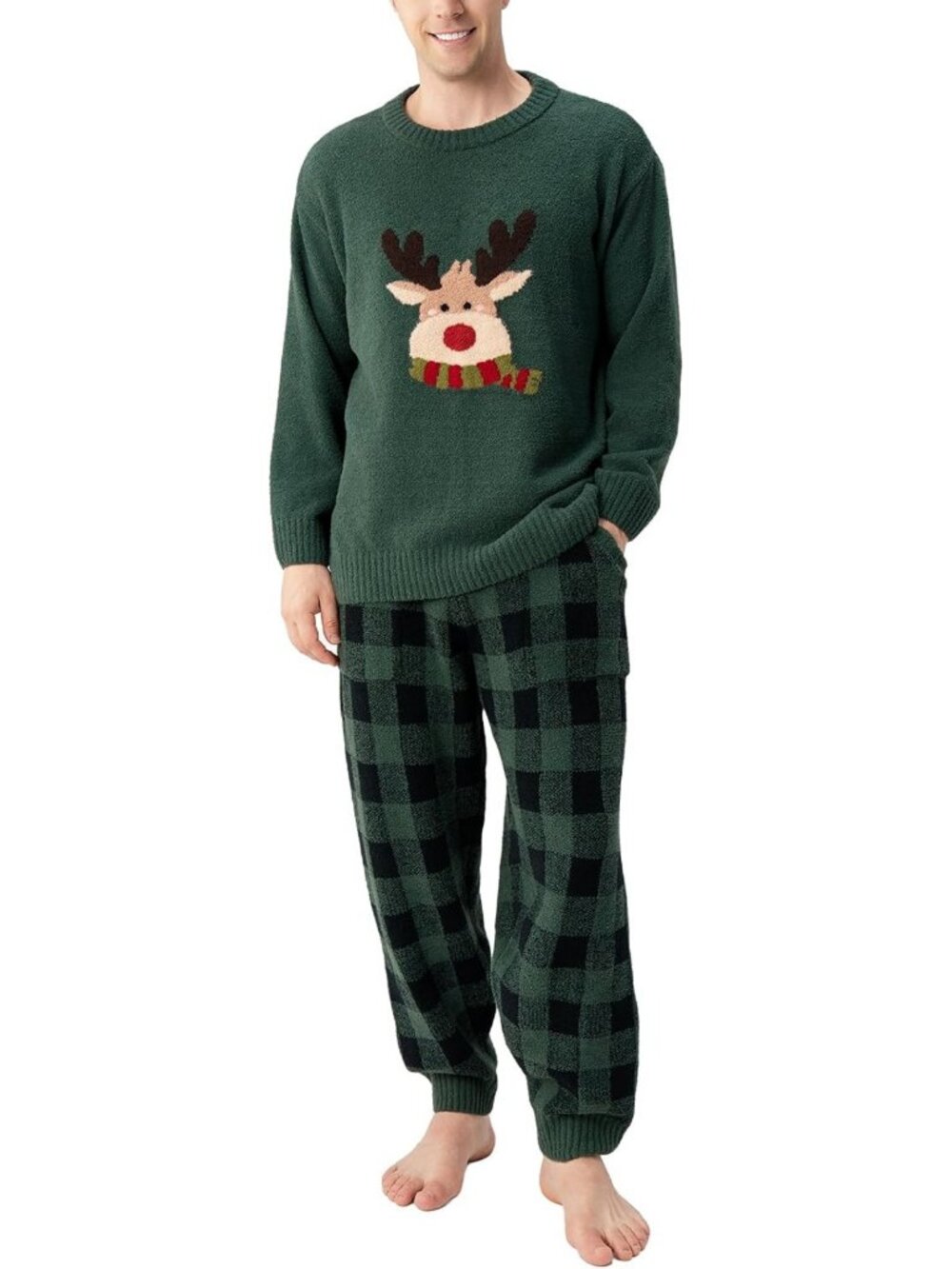 Cozy Men's Fleece Pajama Set | Ultra-Soft Loungewear & Sleepwear for Comfort